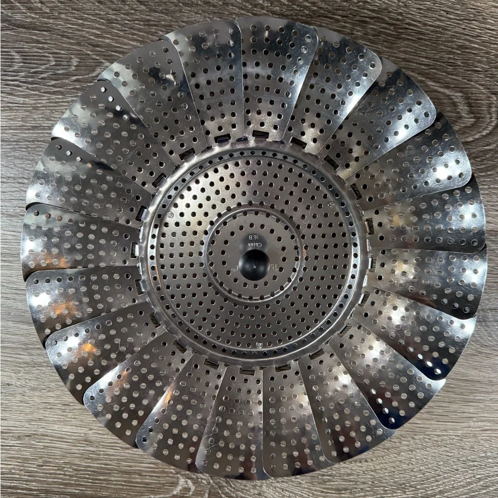 Pampered Chef Vegetable Steamer Stainless Steel Collapsible‎ Kitchenware VTG